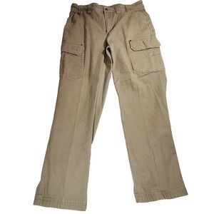 Duluth Trading Co Flex Fire Hose Cargo Khakis Mens 37 by 36